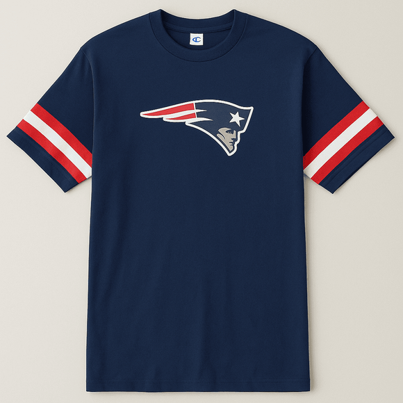New England Patriots Lounge Tee Blue Small Nawao.com