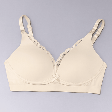 Nude Ivory Laced 2 Pack Nursing Bras Nawao.com