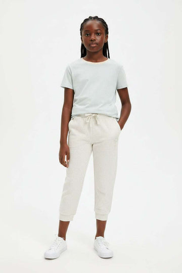 Oatmeal Basic Track Pants Grey Melange Nawao.com