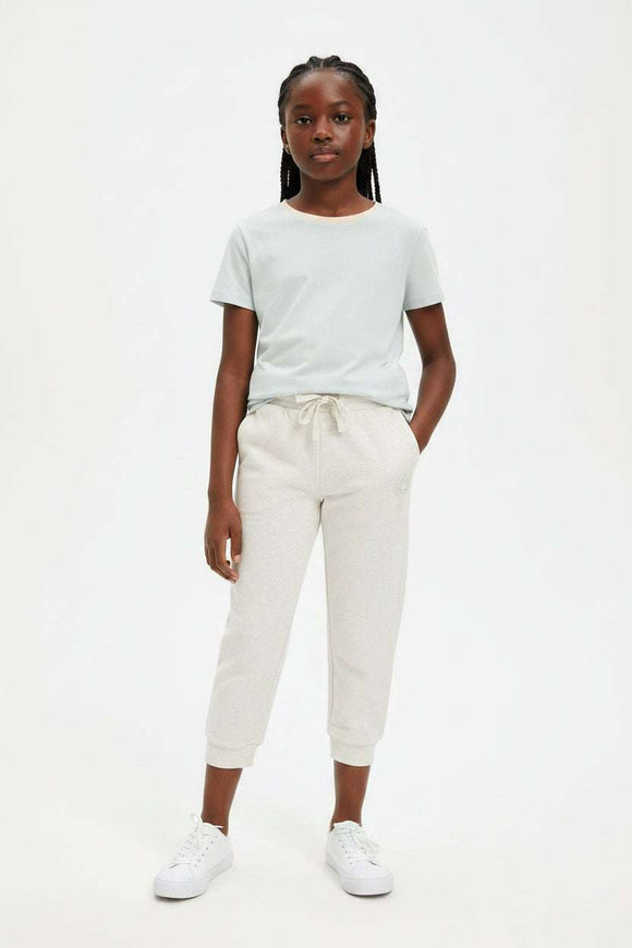 Oatmeal Basic Track Pants Grey Melange Nawao.com
