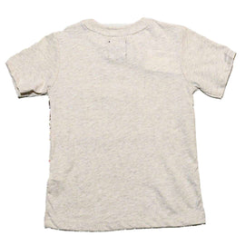 Oatmeal Foil Print Short Sleeve T Shirt Nawao.com