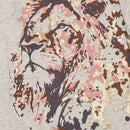 Oatmeal Foil Print Short Sleeve T Shirt Nawao.com