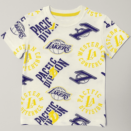 Off White Nba Lakers Aop T Shirt Cream Nawao.com
