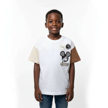 Off White Oversized Mickey Mouse T Shirt White Nawao.com