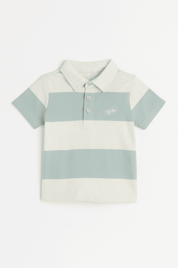 Off White Stripe Polo Shirt White Nawao.com