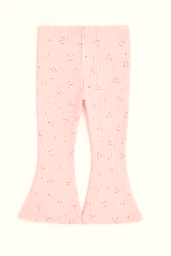 Oink Aaop Rib Leggings Pale Pink Nawao.com