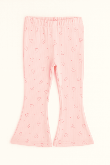 Oink Aaop Rib Leggings Pale Pink Nawao.com