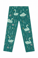 Olive All Over Print Leggings Green Nawao.com