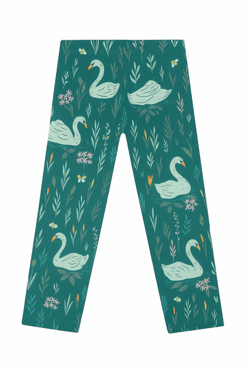 Olive All Over Print Leggings Green Nawao.com