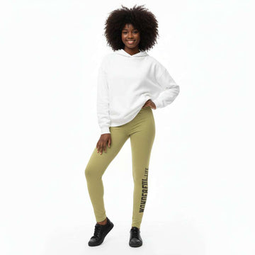 Olive Basic Leggings Nawao.com