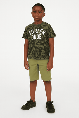 Olive Cargo Shorts Nawao.com