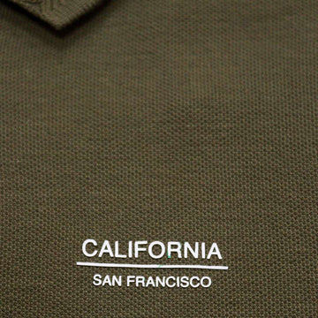 Olive Chest Logo Polo Dark Nawao.com