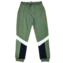 Olive Cut And Sew Table Active Pants Nawao.com