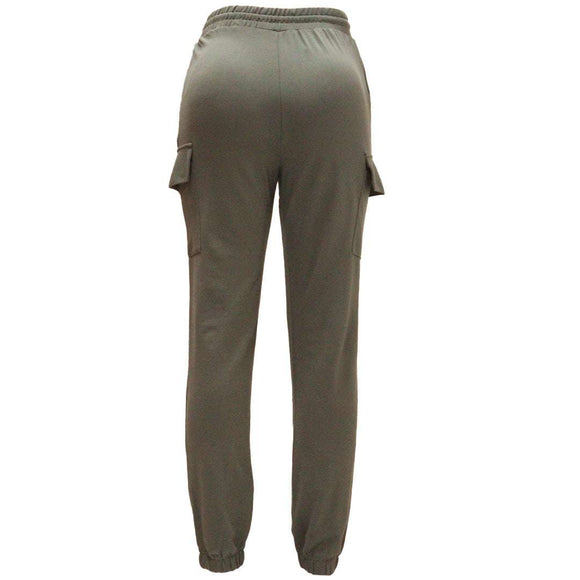 Olive Elasticated Waist Jogger Nawao.com