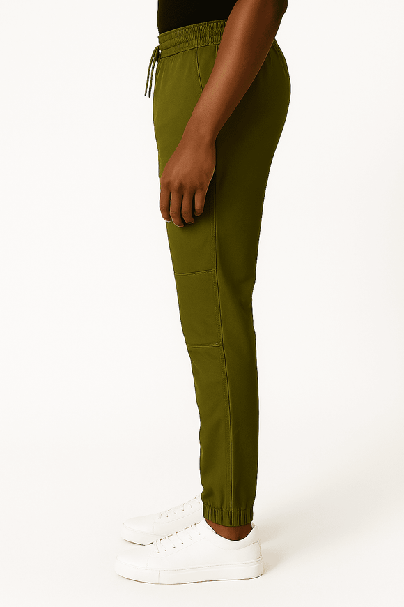 Olive Green Grament Jogger Dark faded Green Nawao.com