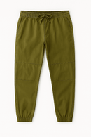 Olive Green Grament Jogger Dark faded Green Nawao.com