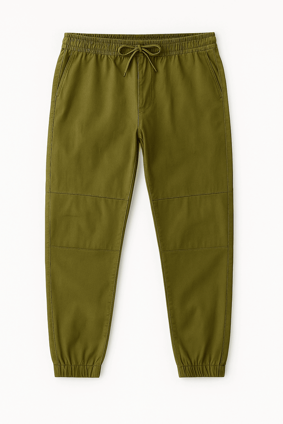Olive Green Grament Jogger Dark faded Green Nawao.com