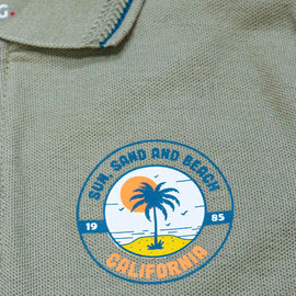 Olive Green Pique Shortsleeve Polo Green 3 4 Years Nawao.com