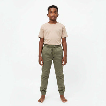Olive Pull On Table Jogger Green 13 14 Years Nawao.com