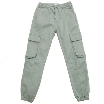 Olive Pullon Jogger Cargo Casual Trouser Green Nawao.com