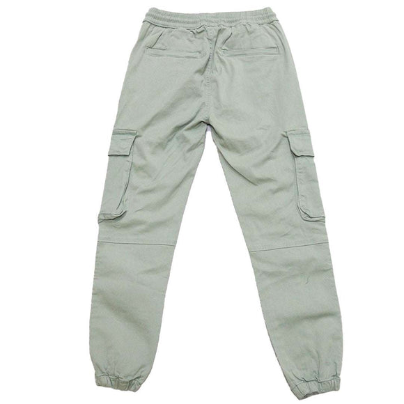 Olive Pullon Jogger Cargo Casual Trouser Green Nawao.com