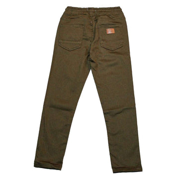 Olive Pullon Knit Denim Jeans Nawao.com