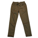 Olive Pullon Knit Denim Jeans Nawao.com