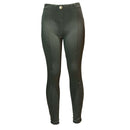 Olive Single Button Dart Ponte Legging Nawao.com