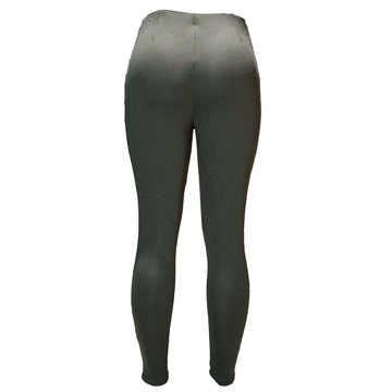 Olive Single Button Dart Ponte Legging Nawao.com