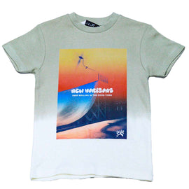 Olive Tie And Dye Printed T Shirt Nawao.com