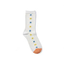 Orange Floral Ladies 5 Pack Ankle Socks Nawao.com