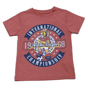 Orange Lion Printed Short Sleeve T Shirt Nawao.com