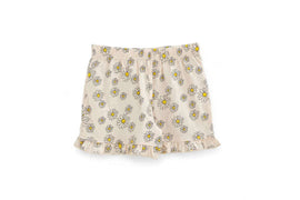Orange  S/S Placement Print Pj Sets With Shorts  Orange Nawao.com