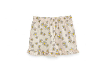 Orange  S/S Placement Print Pj Sets With Shorts  Orange Nawao.com