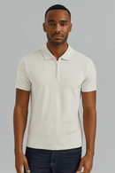 Ottmeal Zip Placket Polo Shirt With Chest Logo Ecru Nawao.com
