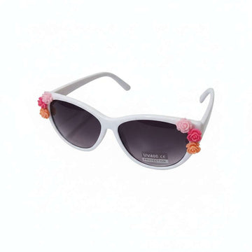 Over Sized Floral Embellishment Sunglasses Nawao.com