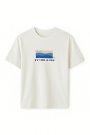 Pale Blue Graphic Tee Pale Nawao.com