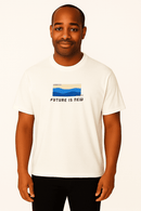 Pale Blue Graphic Tee Pale Nawao.com