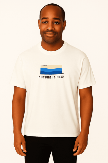 Pale Blue Graphic Tee Pale Nawao.com