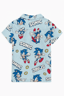 Pale Blue Sonic Aop Resort Shirt Nawao.com