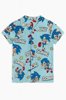 Pale Blue Sonic Aop Resort Shirt Nawao.com
