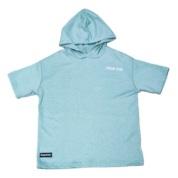 Pale Green Modal Hoody Tee Nawao.com