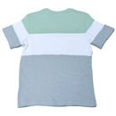 Pale Green White Grey Colorblock Ottaman Tee Nawao.com
