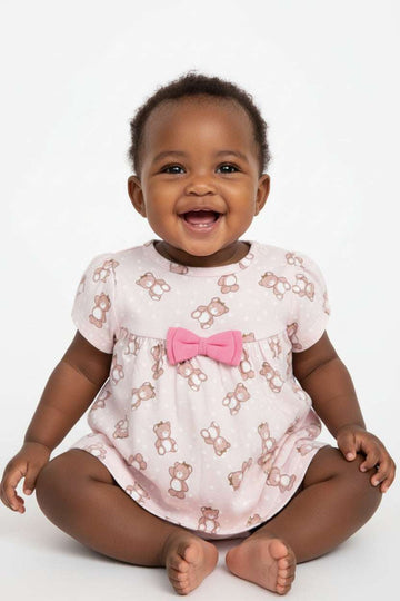 Pale Pink All Over Print Blouse Pale Pink 3 6 Months Nawao.com