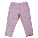 Pale Pink Aop Slim Fit Denim Jeans Nawao.com