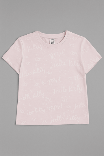 Pale Pink Barbie Allover Print Boxy T Shirts Nawao.com