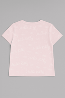 Pale Pink Barbie Allover Print Boxy T Shirts Nawao.com