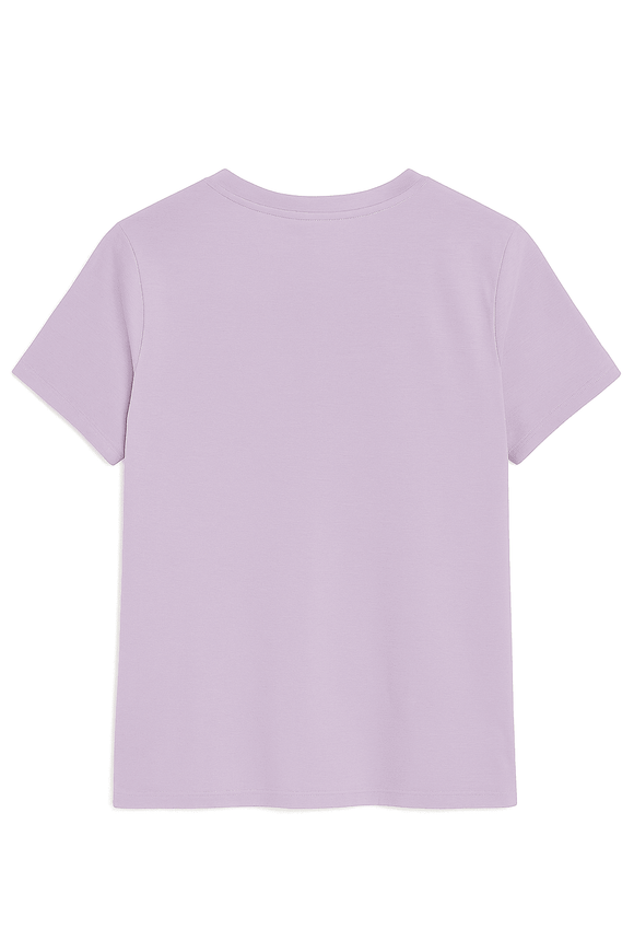 Pale Pink Graphic T Shirt Lilac Nawao.com