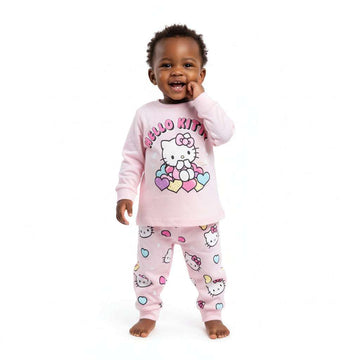 Pale Pink Hello Kitty Pyjama Set Pale Pink Nawao.com