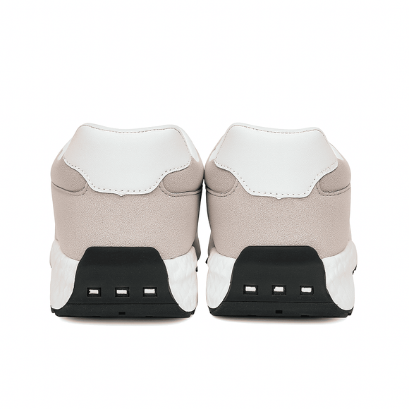Pale Pink Hiker Sneaker With Overlay Detail Nawao.com